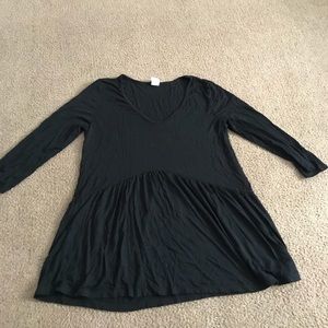 Black Peplum shirt